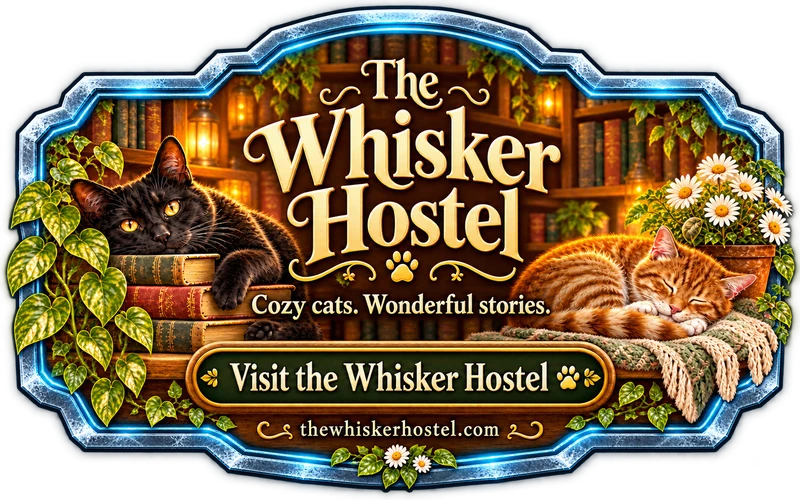 The Whisker Hostel - cozy cat stories by Mark Kiessling. Visit the Whisker Hostel.